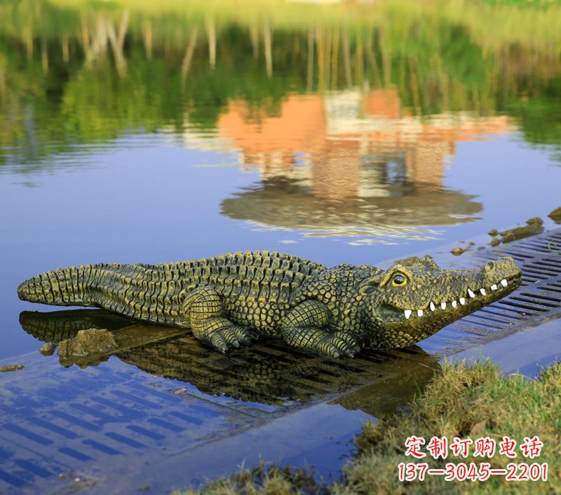 深圳玻璃钢水池雕塑——池塘水景的精美装饰