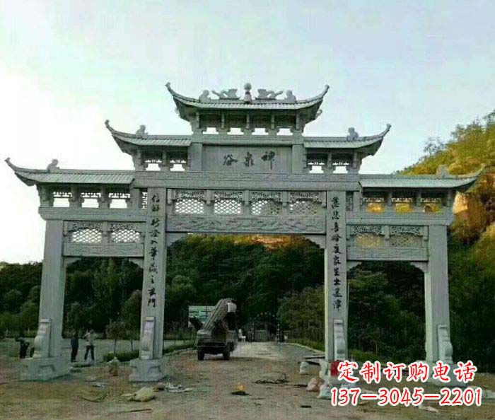 深圳村口石雕牌楼千百年文化瑰宝