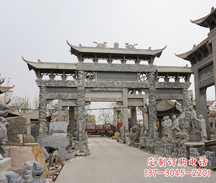 深圳该牌坊雕塑。
