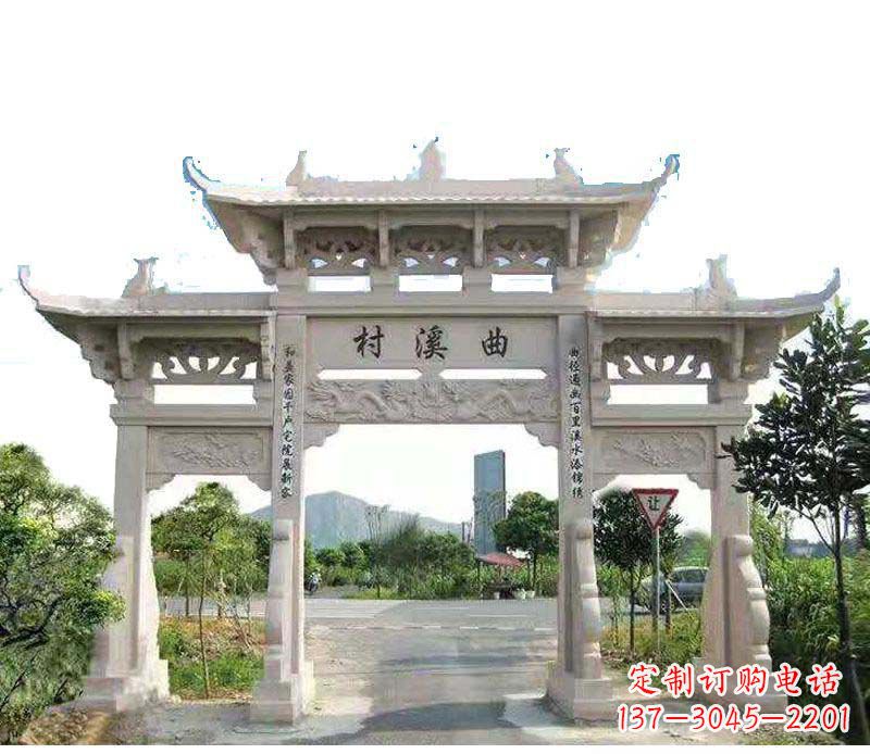 深圳精美牌坊雕塑——村庄的艺术瑰宝