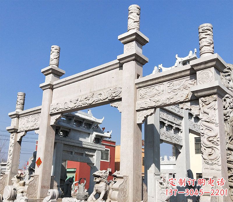深圳村庄牌坊石雕——记录着悠久历史的传承