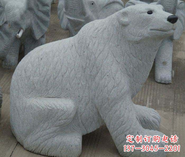 深圳精美大理石雕刻的北极熊