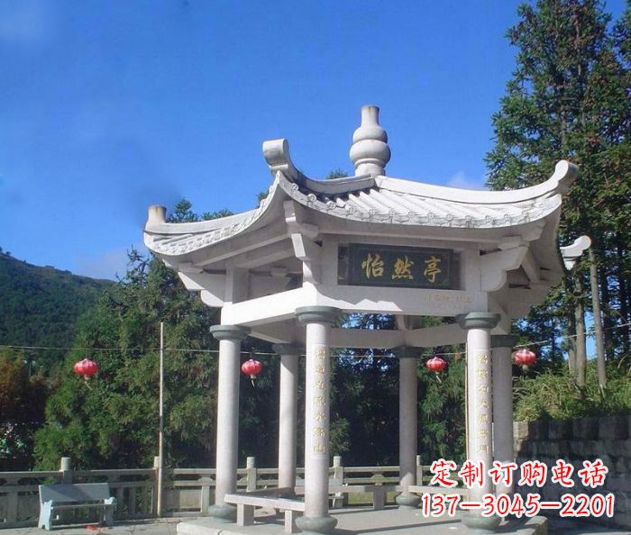 深圳大理石凉亭石雕 (2)