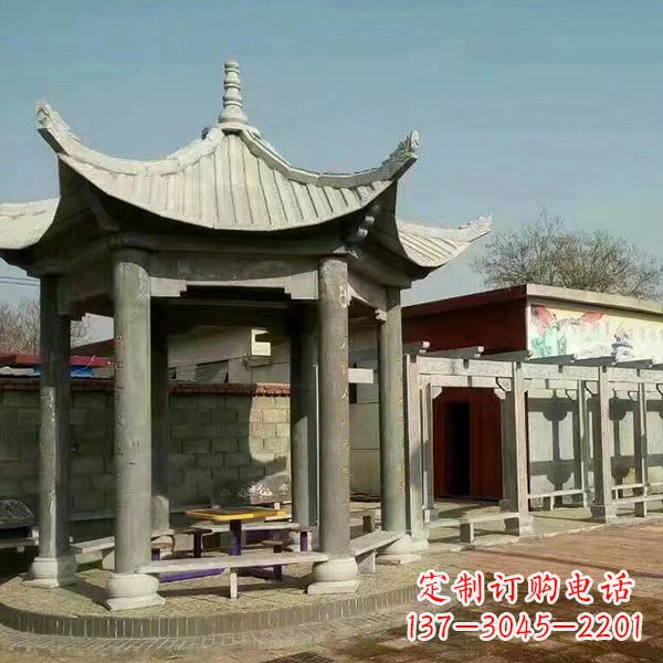 深圳大理石凉亭庭院亭子
