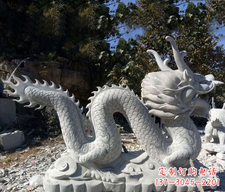 深圳大理石龙雕塑
