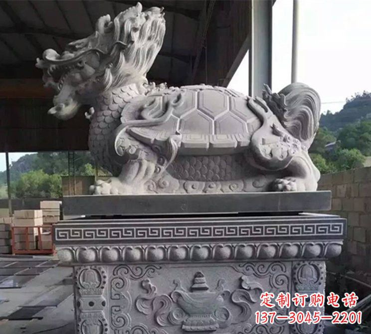 深圳大理石龙龟石雕