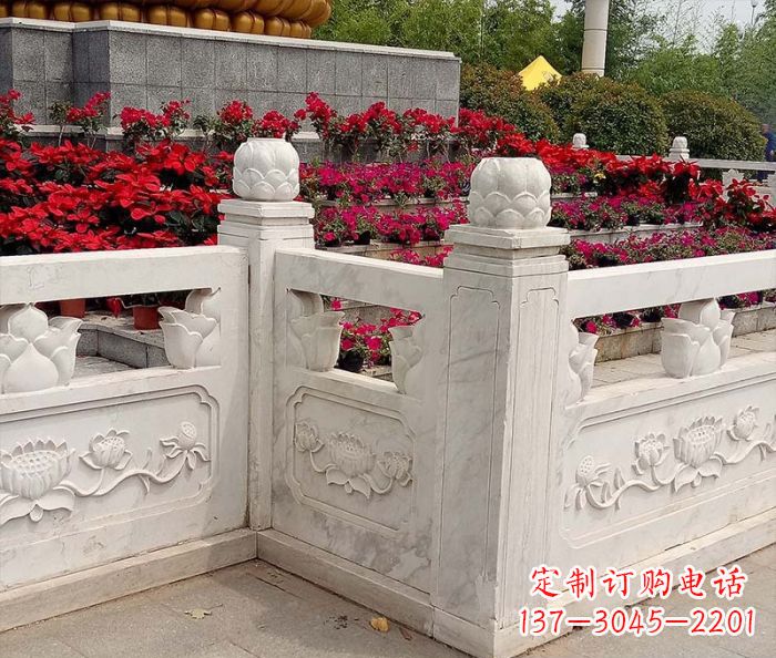 深圳精美大理石旅游景区石雕栏板