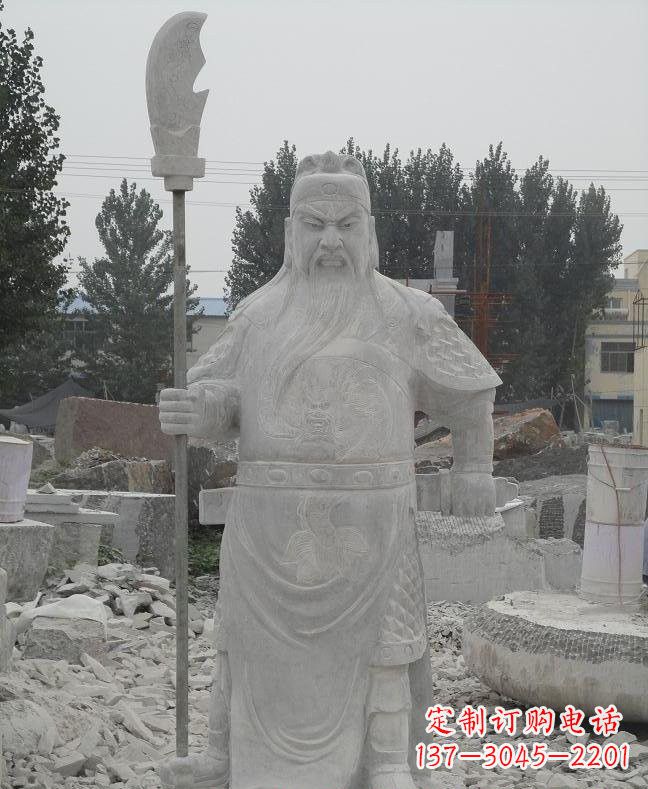 深圳大理石关公雕塑