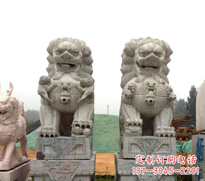 深圳大理石镇宅狮子雕塑