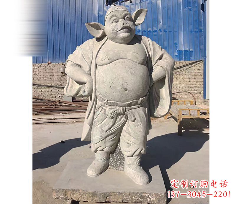 深圳大理石猪八戒雕塑