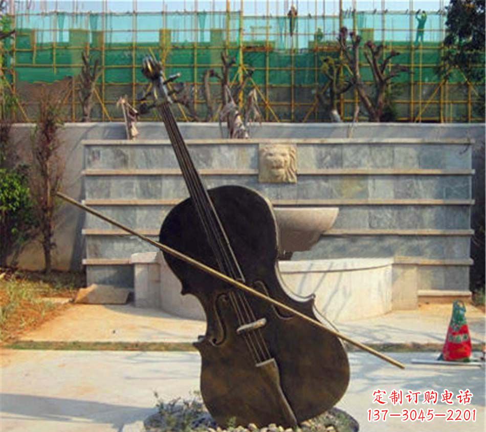 深圳大提琴铜雕