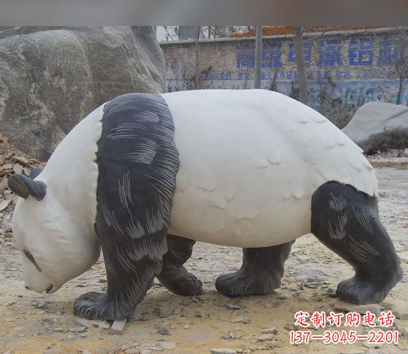 深圳特色熊猫石雕定制