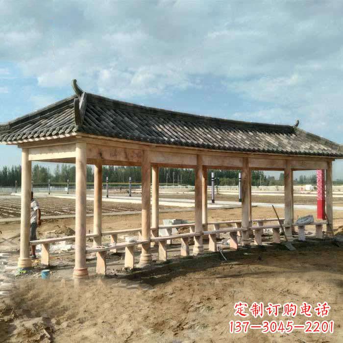 深圳华丽精美的瓦石长廊雕塑