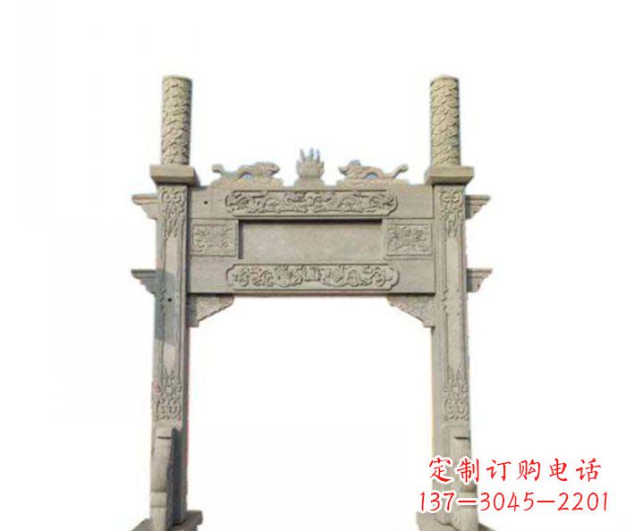 深圳产品名称中领雕塑-牌坊石雕