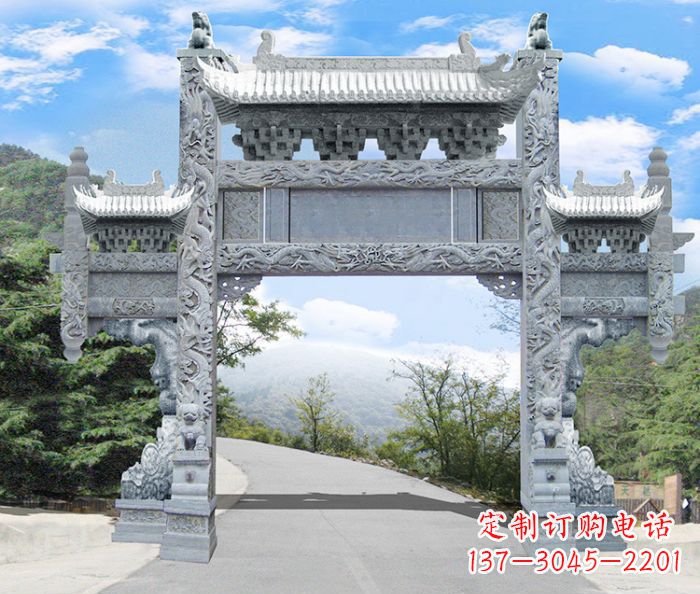 深圳精美牌坊雕塑