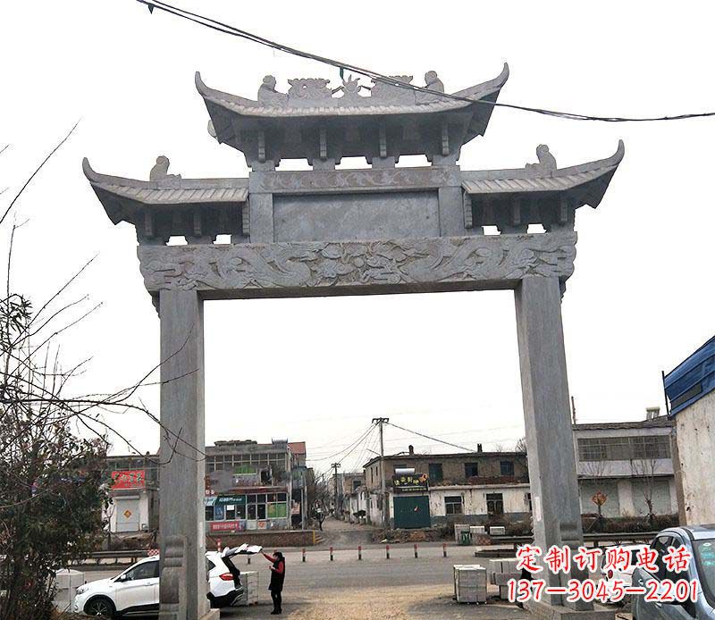 深圳精美大理石牌坊石雕