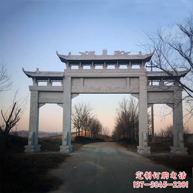 深圳品质卓越的道路三门石牌坊雕塑