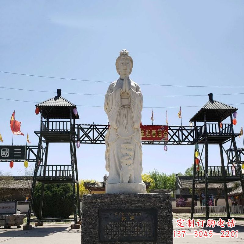 深圳精美貂蝉雕塑，抚今追昔神采飞扬