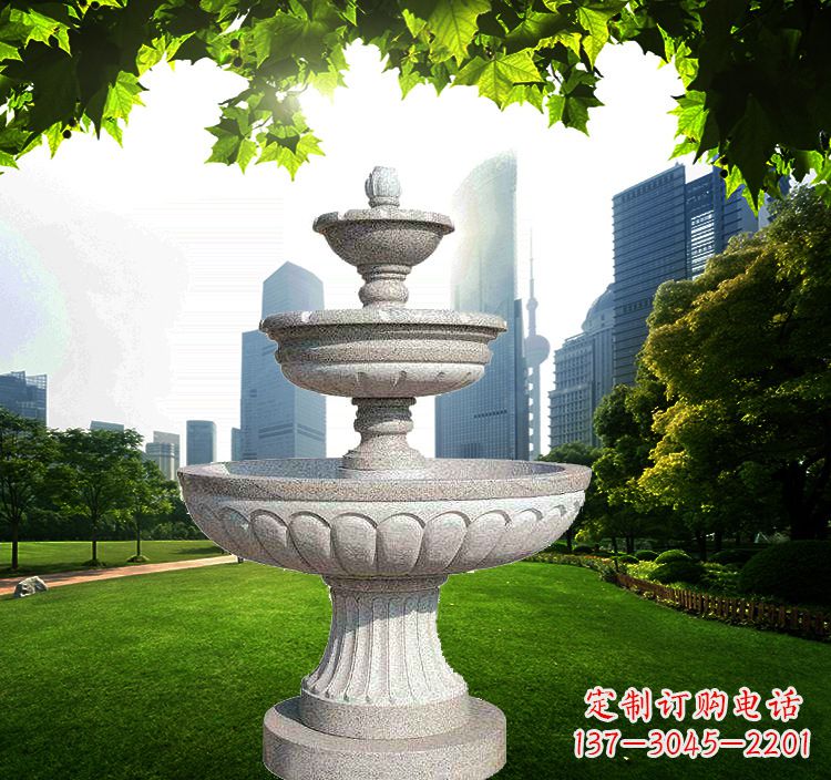 深圳跌水盆石喷泉雕塑