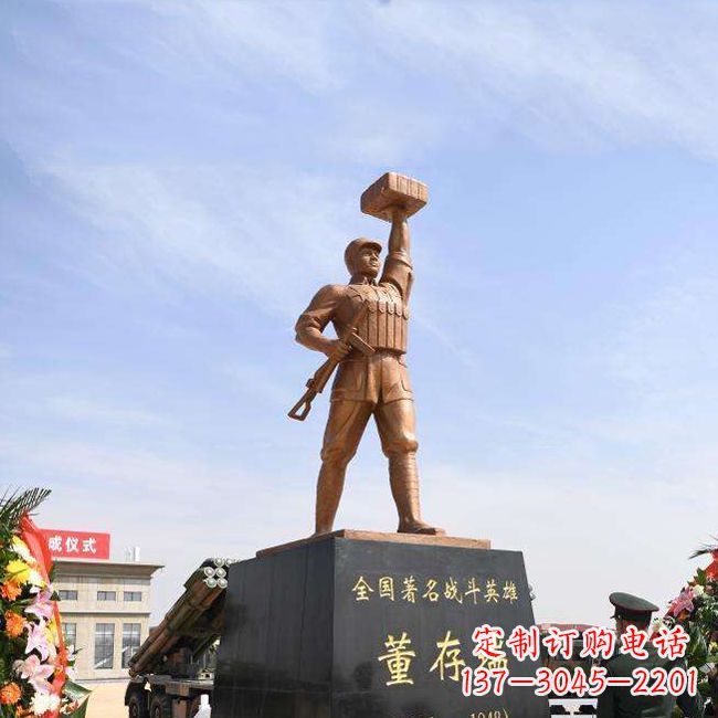深圳董存瑞雕塑景区名人英雄雕像