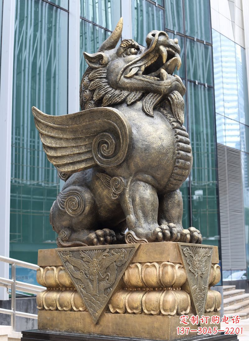 深圳精美独角兽铜雕