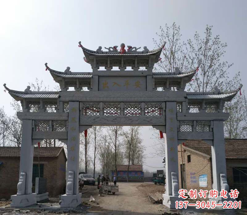 深圳仿古石牌坊石雕