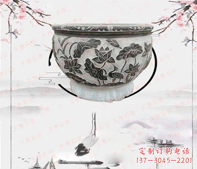 深圳仿古石水缸石浮雕石雕,欧式古典设计