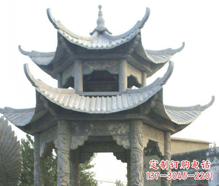 深圳仿古双层石雕凉亭