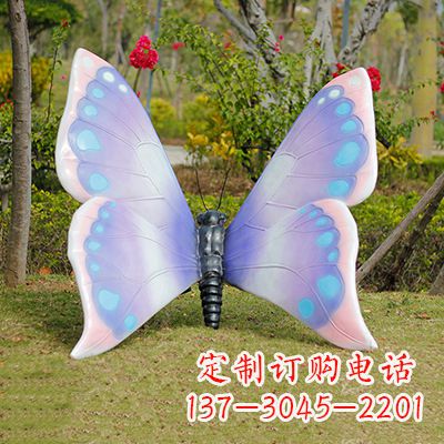 深圳仿真蝴蝶_蓝粉色款105x100x80