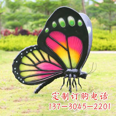 深圳仿真蝴蝶_品红色款405x78x110