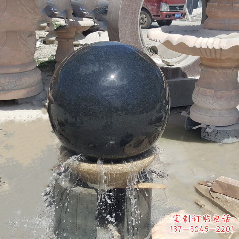深圳福建风水石球雕塑