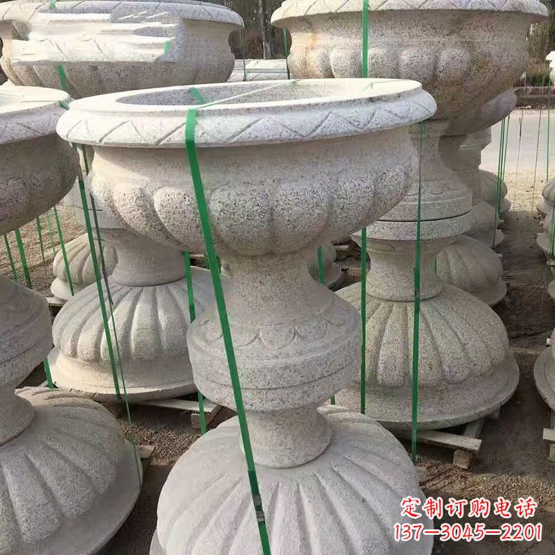 深圳高墩砂岩石雕刻花盆精致技艺打造传统文化风韵