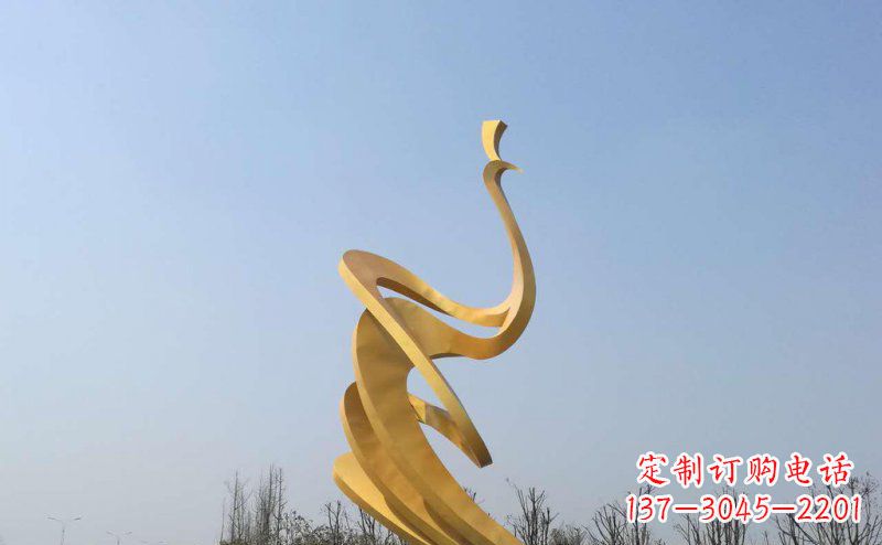 深圳抽象凤凰不锈钢雕塑