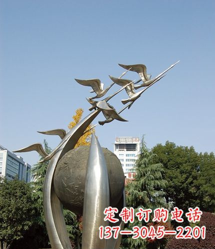 深圳唯美 大雁不锈钢雕塑