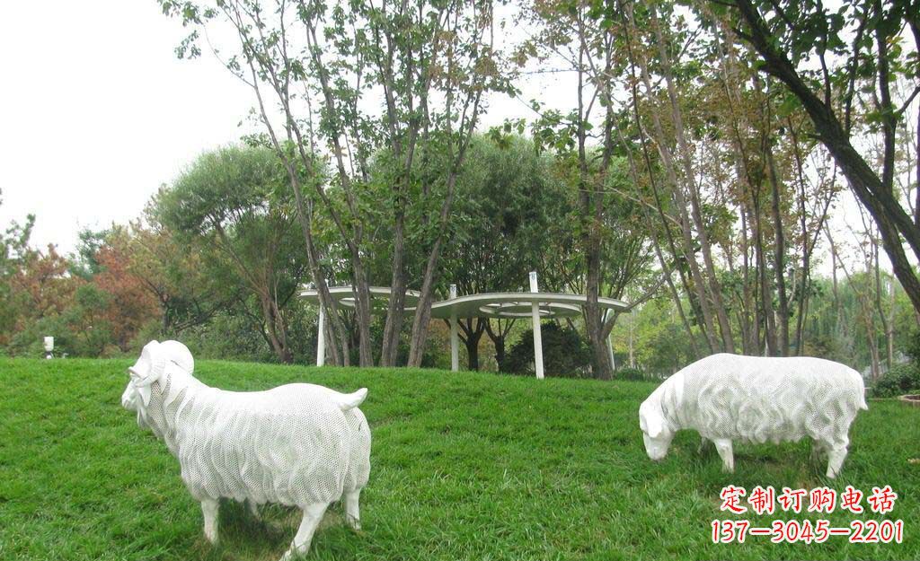 深圳品质精致的不锈钢绵羊雕塑