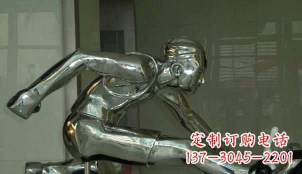 深圳不锈钢运动员雕塑