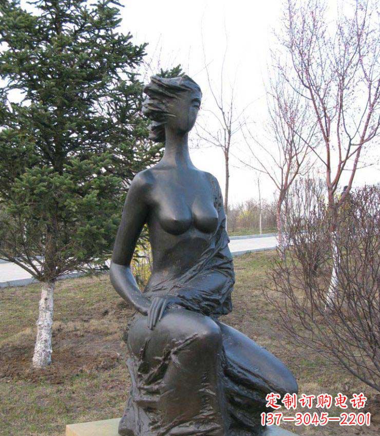 深圳庄重美丽的女人铜雕塑