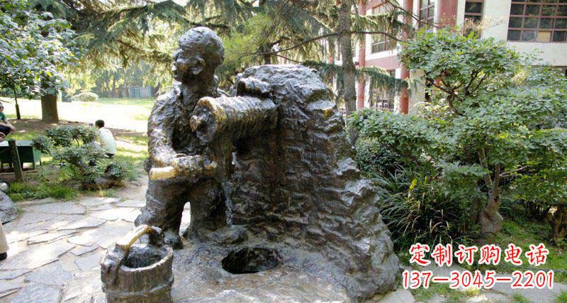 深圳春洋定制铜雕男孩雕塑