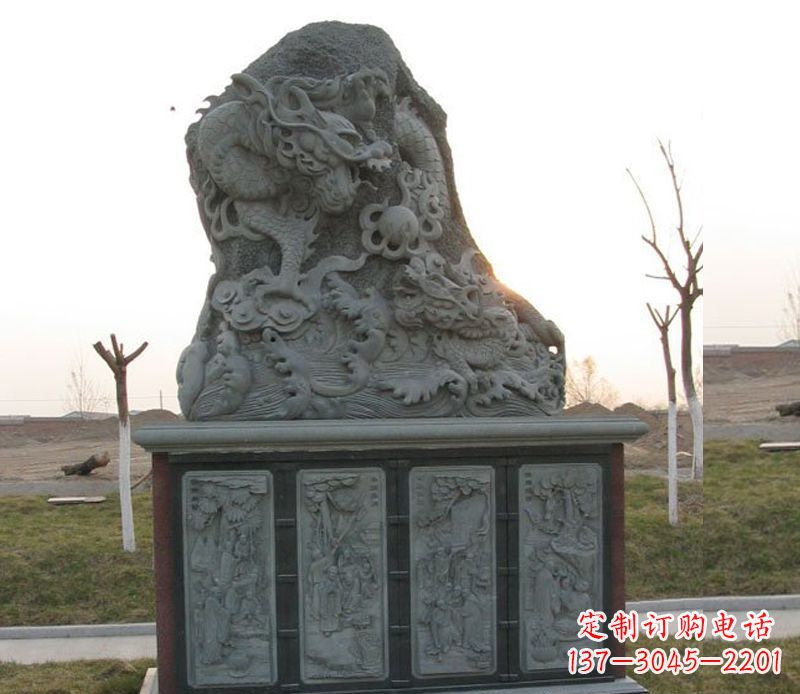 深圳精美的大理石龙雕塑