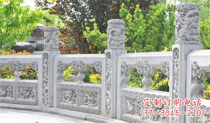 深圳公园仿古石栏板雕塑