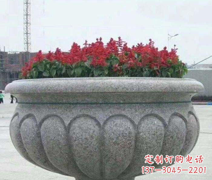深圳精美大理石花盆雕塑