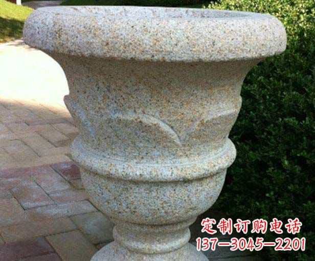 深圳大理石花盆石雕,为您的景观添色彩
