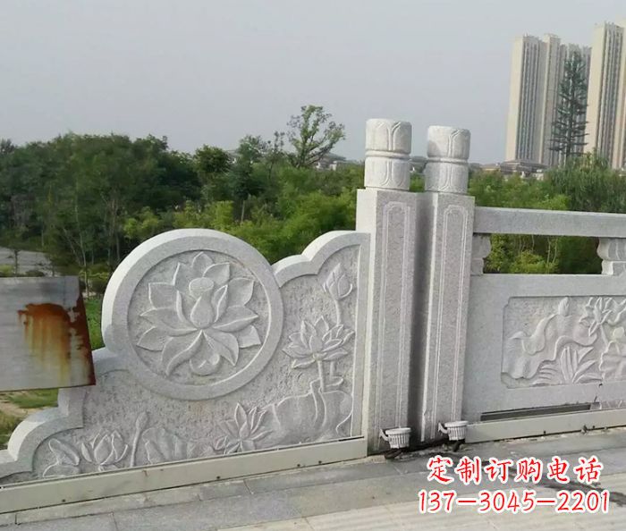 深圳汉白玉石雕栏板