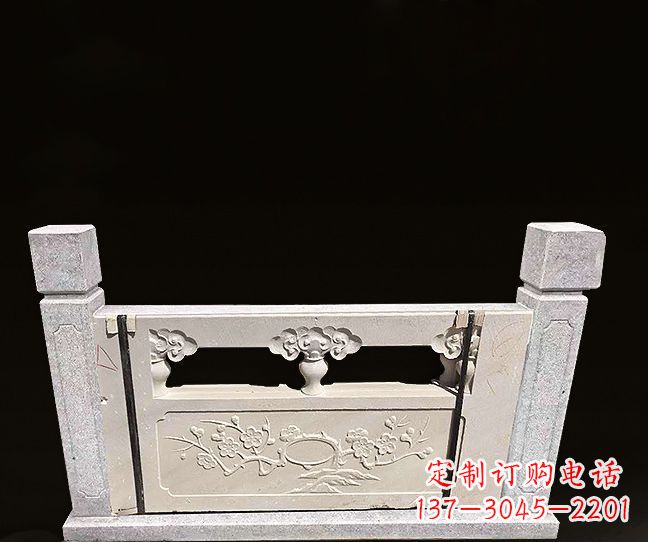 深圳梅花浮雕石栏板雕塑