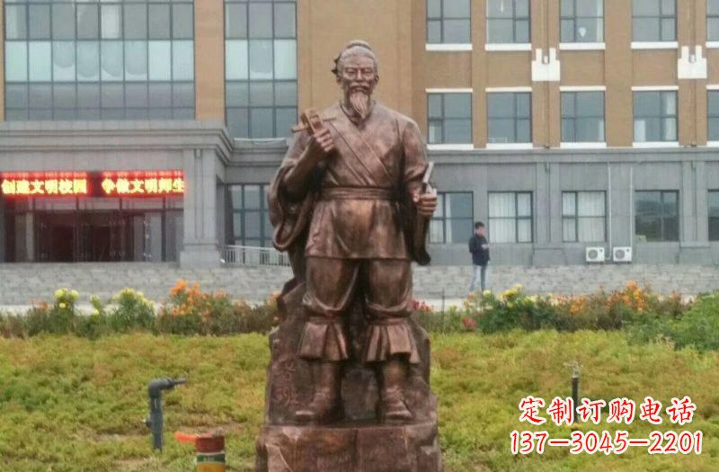 深圳传承古代名人铜雕——鲁班雕像