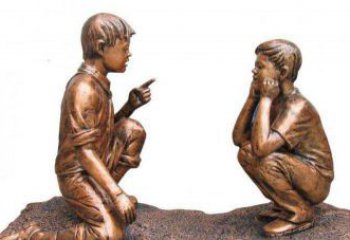 深圳专业定制小品铜雕-尊贵的雕塑男孩