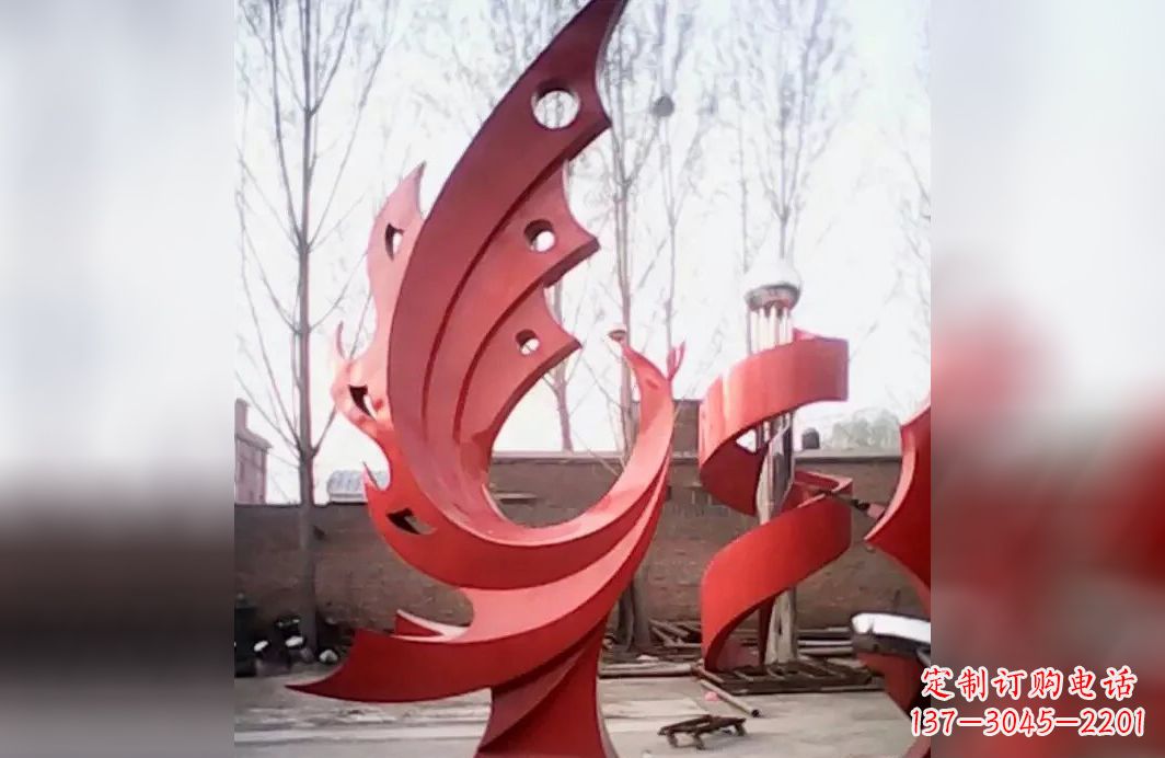 深圳广场不锈钢抽象凤凰雕塑
