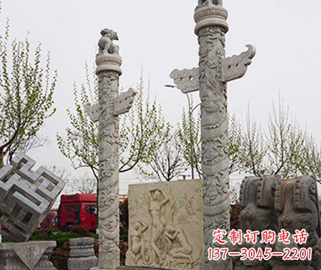 深圳盘龙柱石雕华丽装点美丽家园