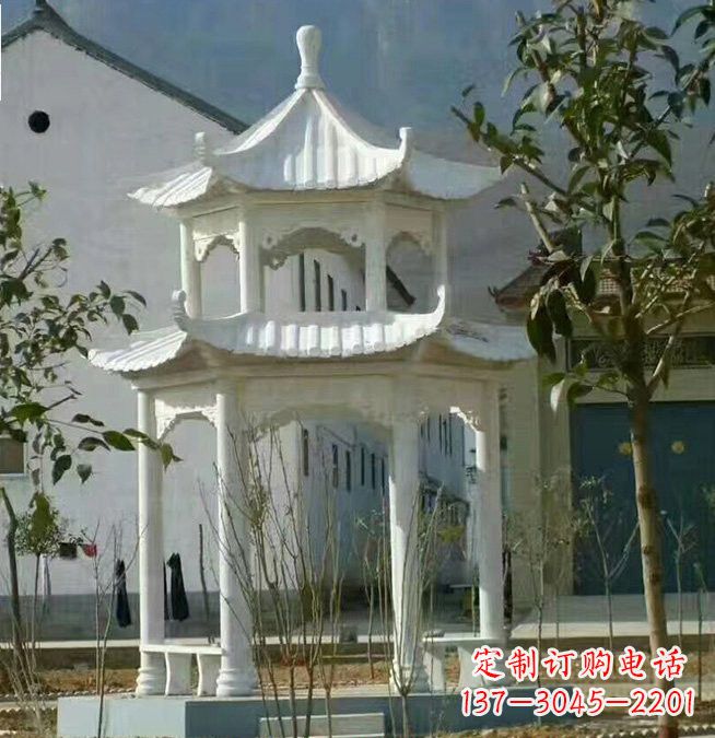 深圳汉白玉凉亭雕塑,为您打造完美的艺术空间