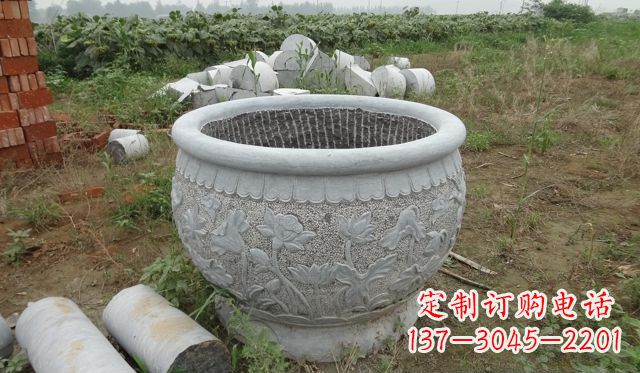 深圳荷花花盆公园景观石雕，千般美妙一览无余